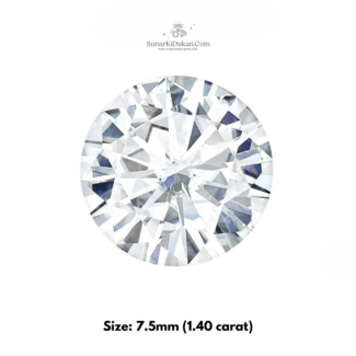 Moissinate stone, Size 7.5mm (1.40 carat)