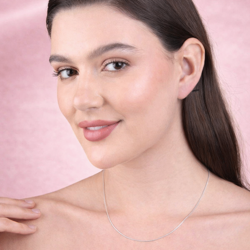 Buy 92.5 Silver Italian Snake Chain for Women (18 Inches)