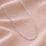 92.5 Sterling Silver Italian Box Chain for Men 22 Inches