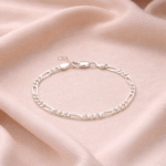 Buy Pure Silver Women Figaro Bracelet