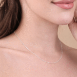 Buy Silver Ball Chain for Women (18 Inches)