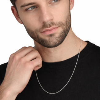Buy Silver Italian Snake Chain for Men 22 Inches
