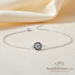 Classic Floral Charm Sterling Silver Anklet for Women