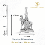 Lord Shiva Pendant size guide