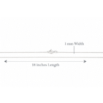 Shop 92.5 Silver Italian Snake Chain for Women Size Guide