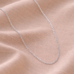 Silver Italian Anchor Chain for Men 22 Inches