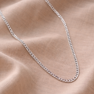 Italian Curb Chain for Men 22 Inches