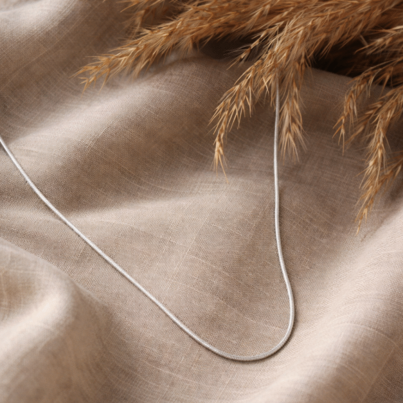 Silver Italian Snake Chain for Men 22 Inches