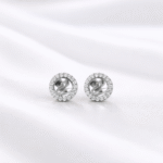 Sterling Silver Swan Studs for Women